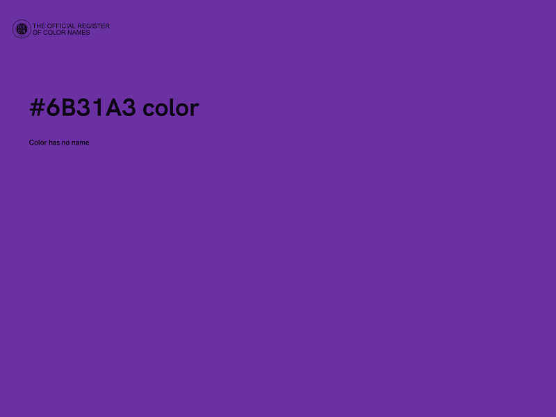 #6B31A3 color image