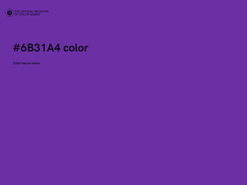 #6B31A4 color image