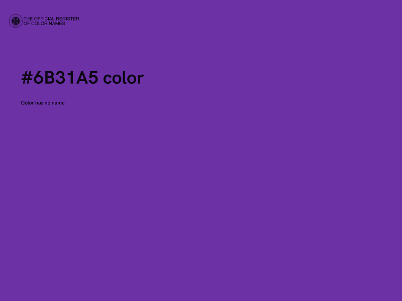 #6B31A5 color image