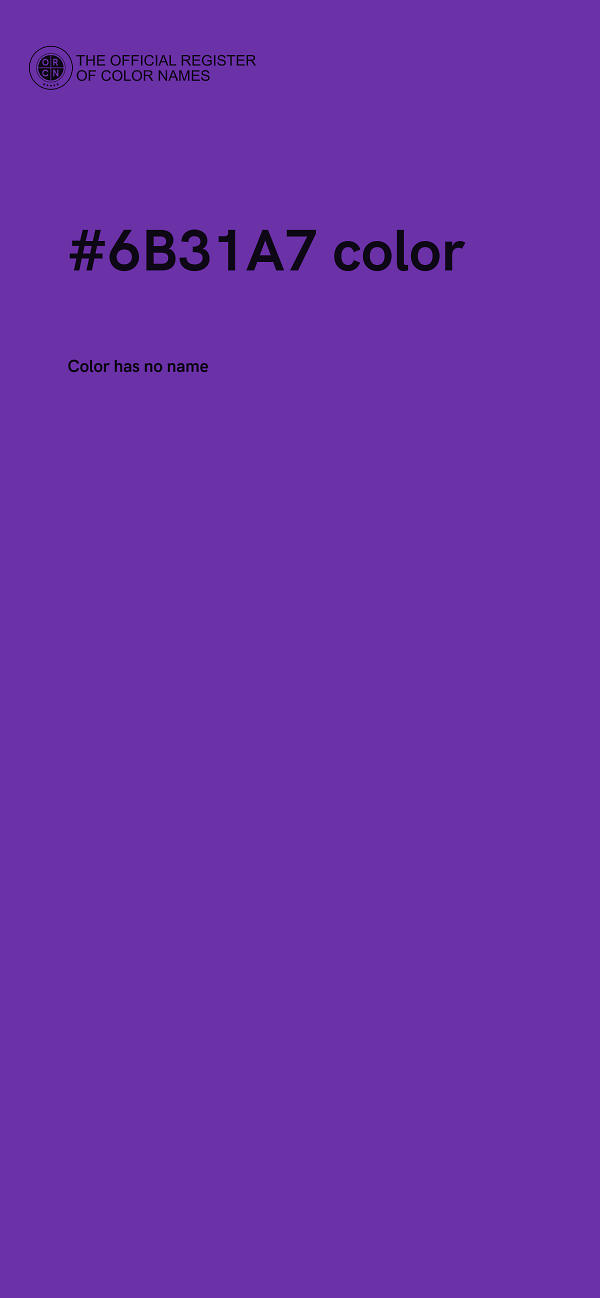 #6B31A7 color image