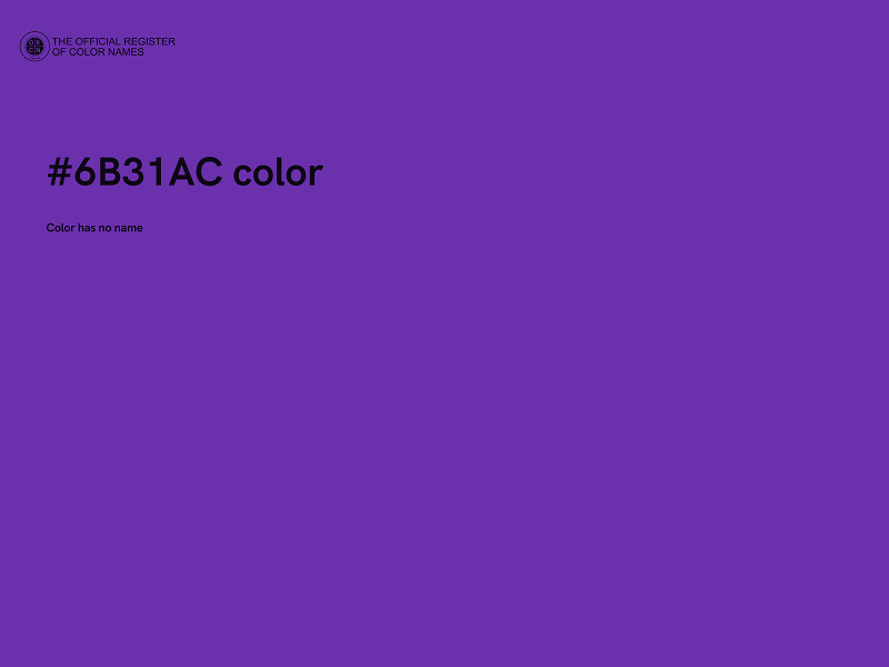 #6B31AC color image