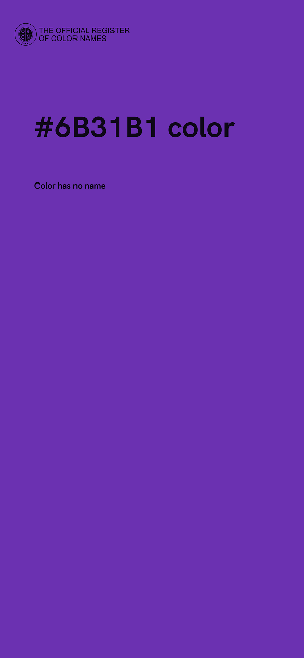 #6B31B1 color image