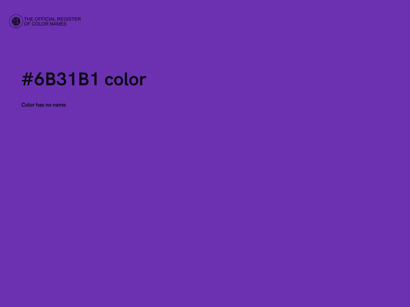 #6B31B1 color image