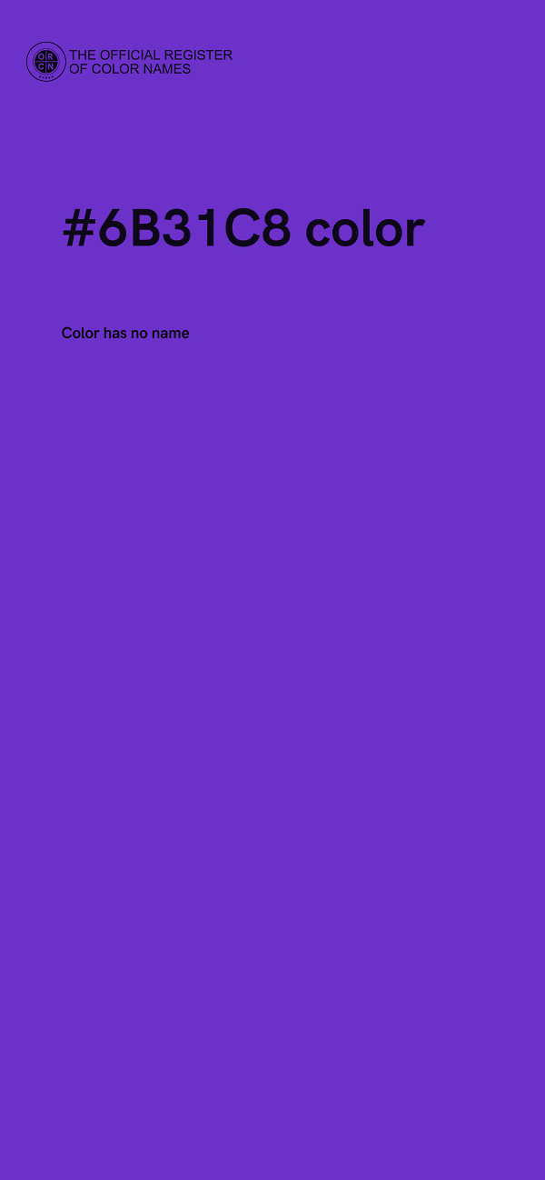 #6B31C8 color image