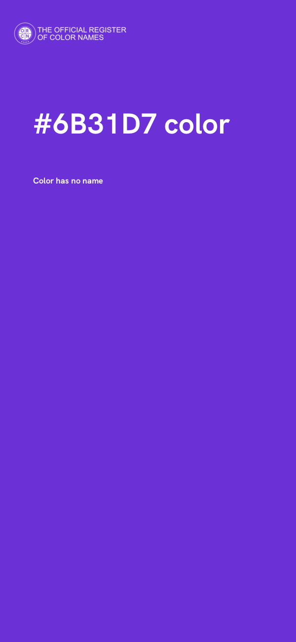 #6B31D7 color image