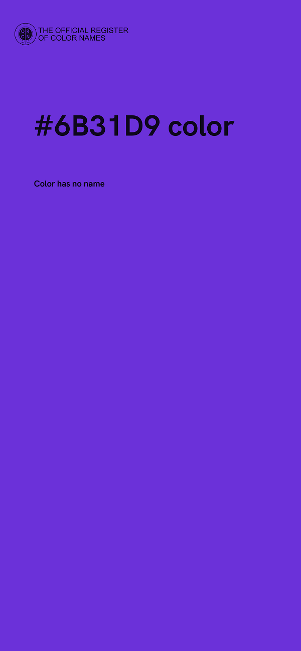 #6B31D9 color image