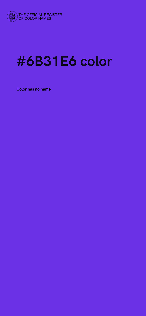 #6B31E6 color image