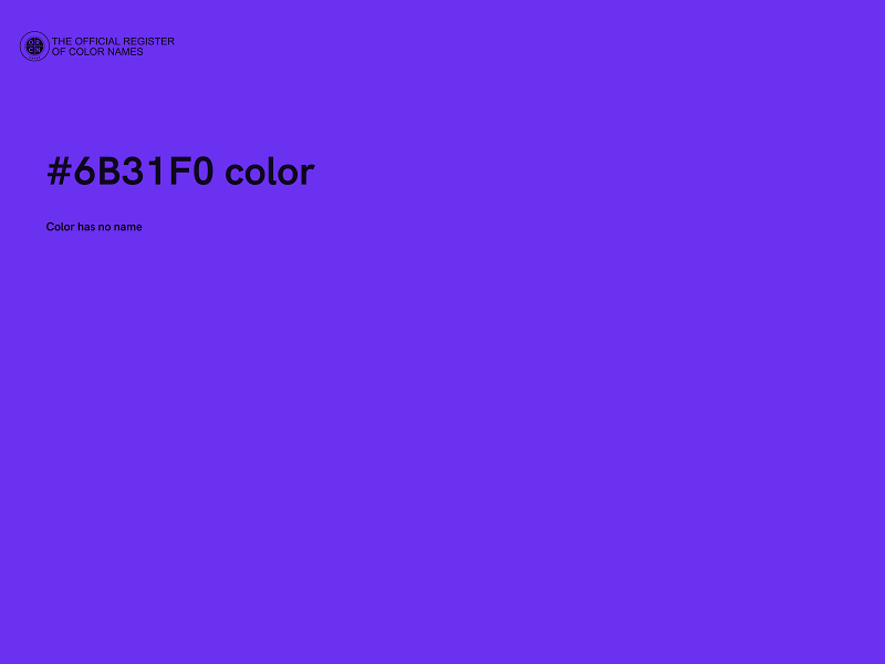 #6B31F0 color image