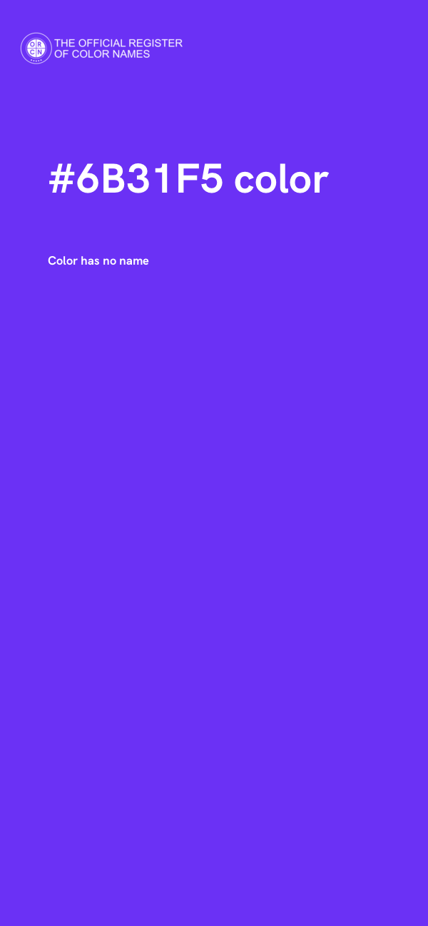#6B31F5 color image