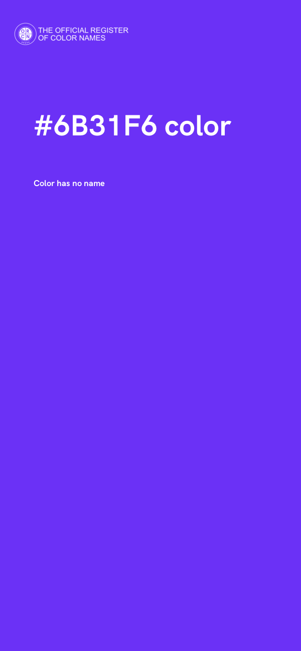 #6B31F6 color image