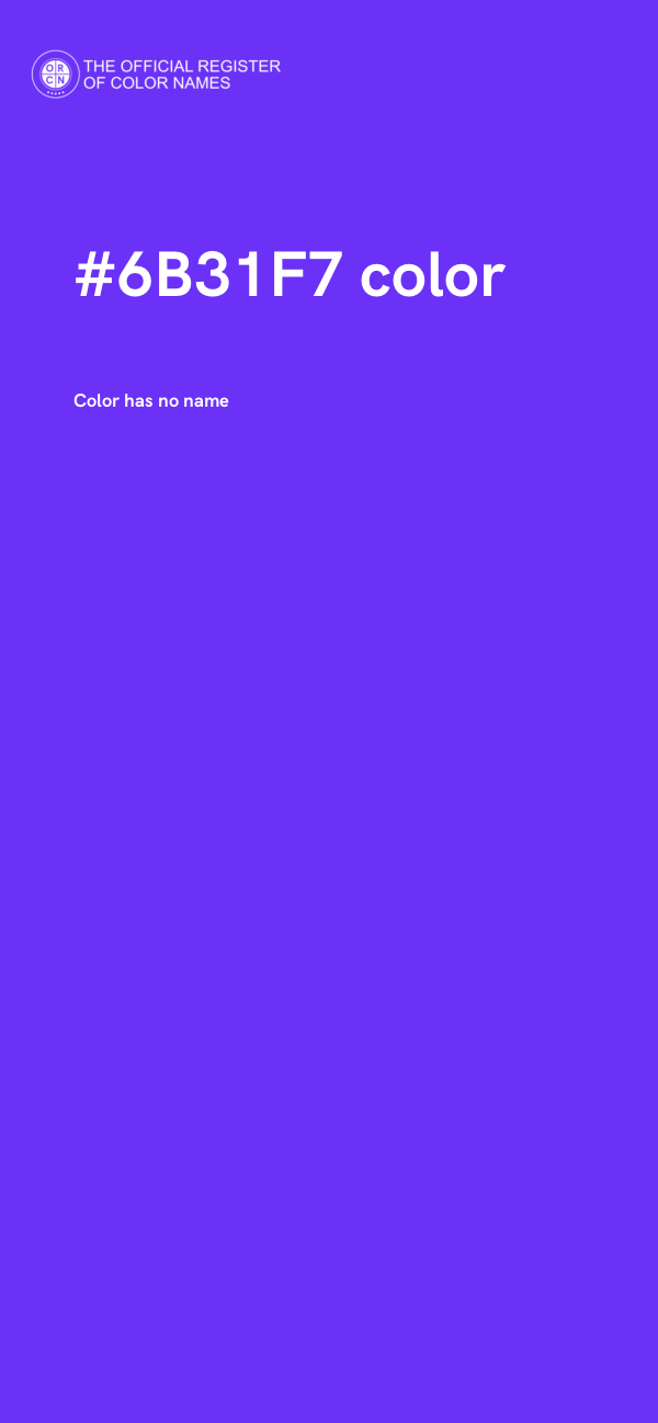 #6B31F7 color image