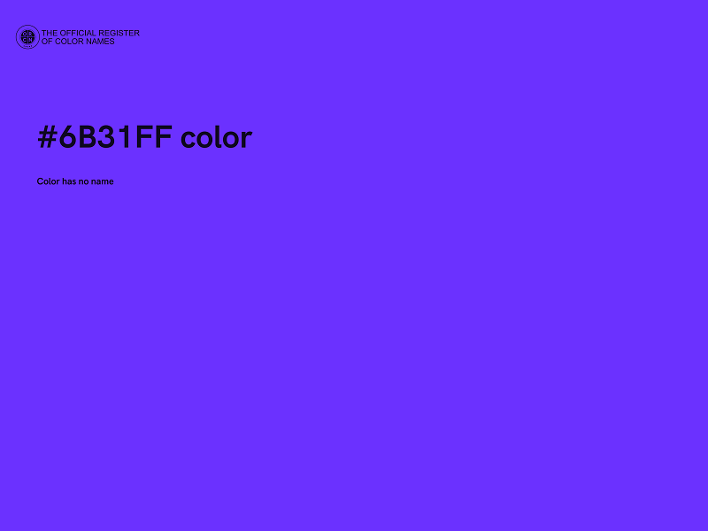 #6B31FF color image