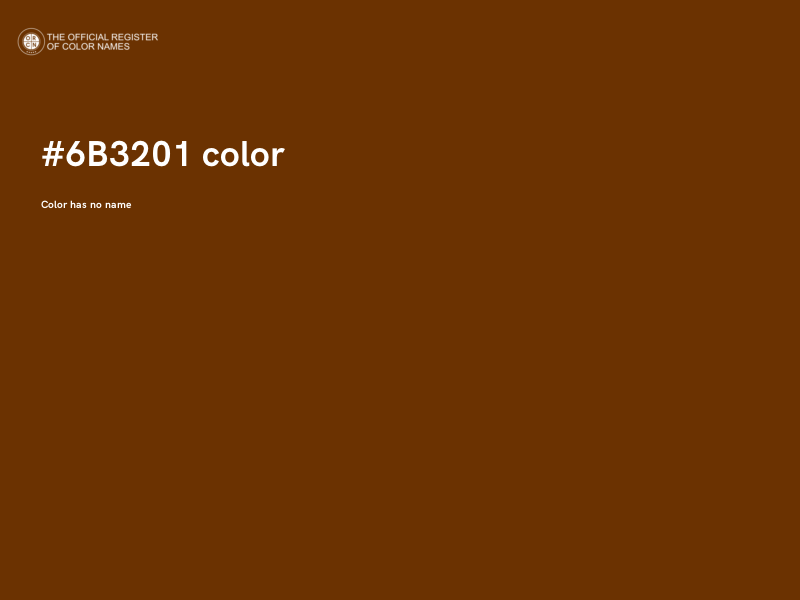 #6B3201 color image