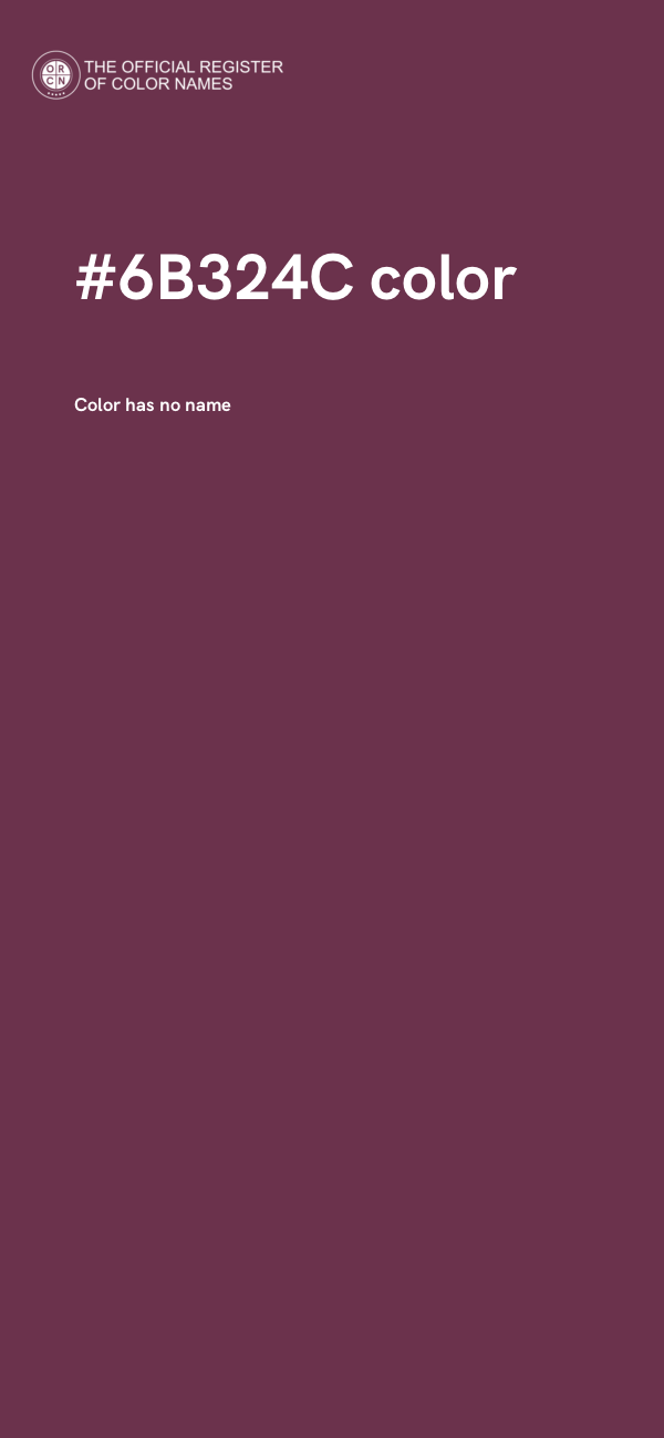 #6B324C color image