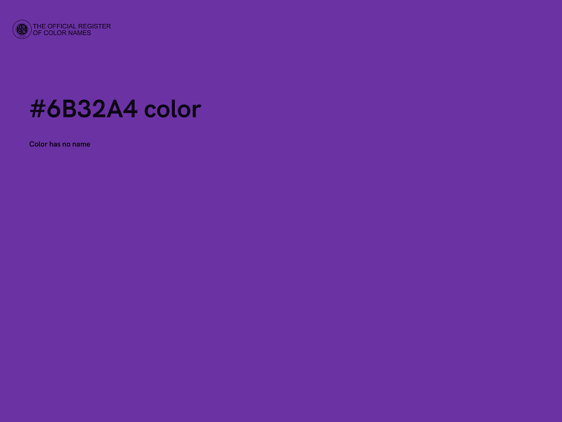 #6B32A4 color image