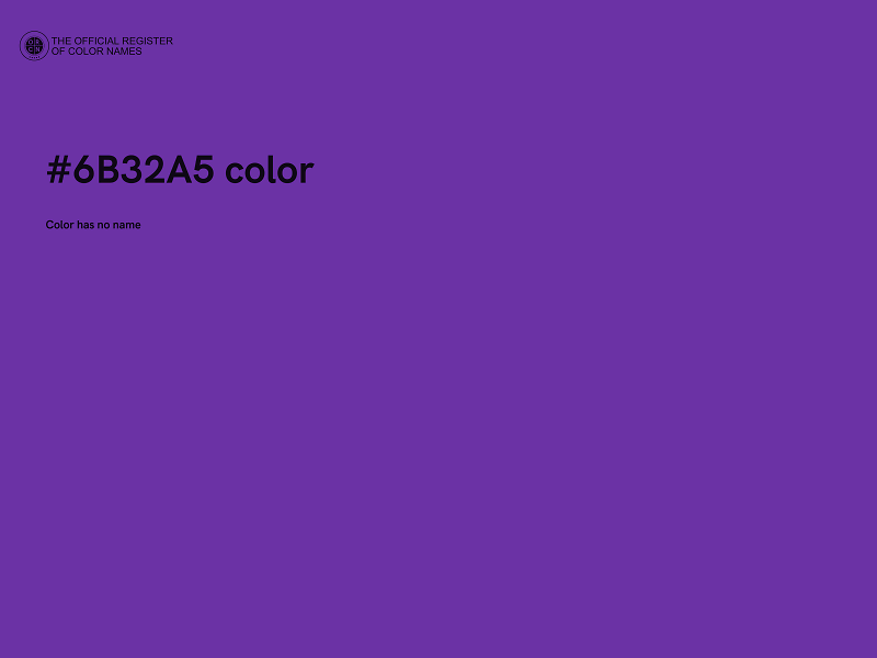 #6B32A5 color image