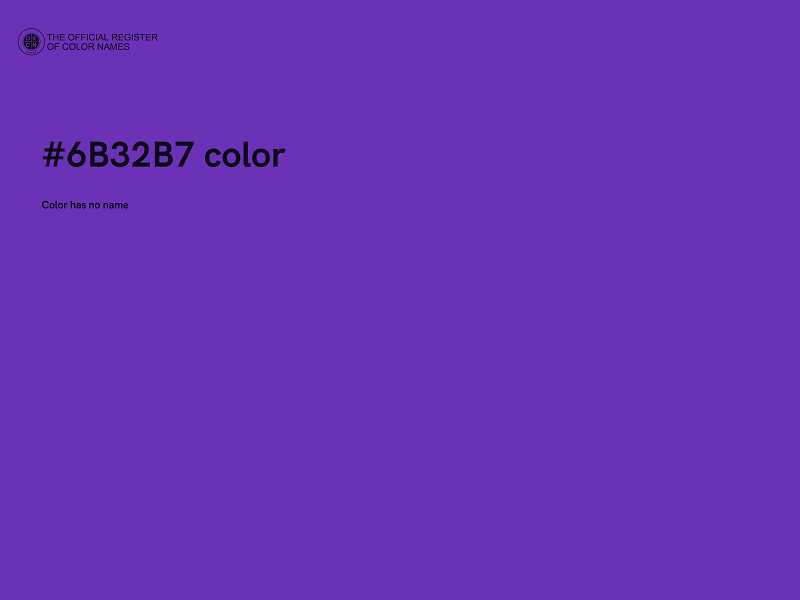 #6B32B7 color image