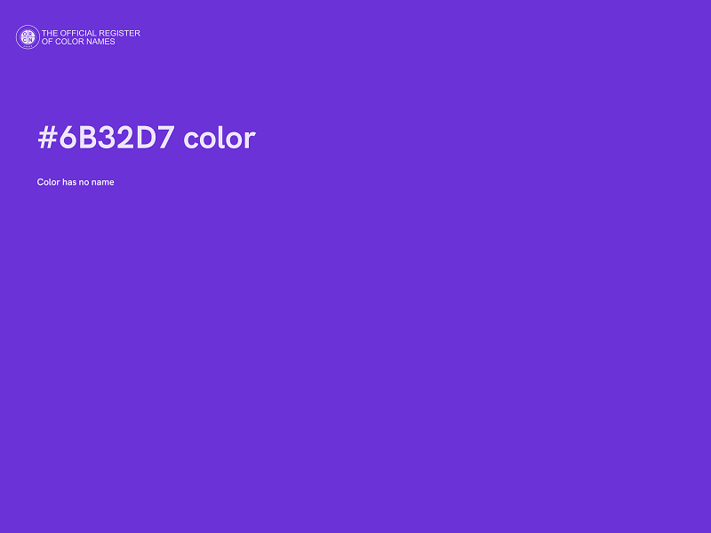 #6B32D7 color image