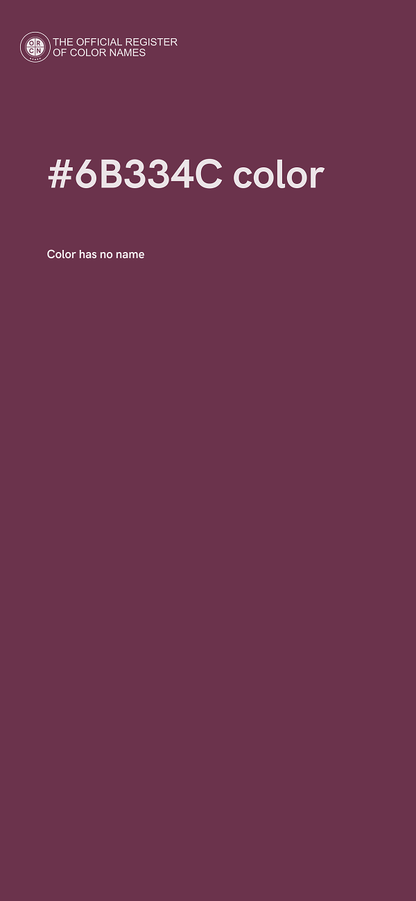 #6B334C color image