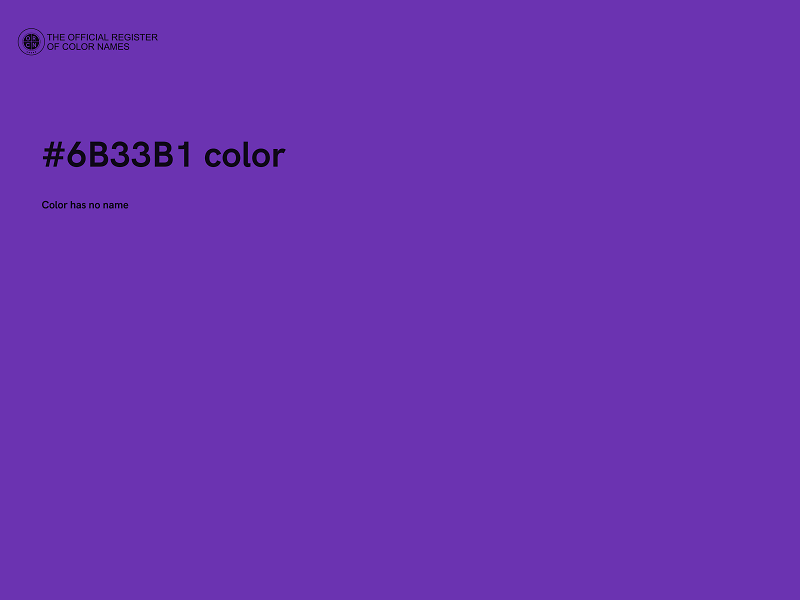 #6B33B1 color image