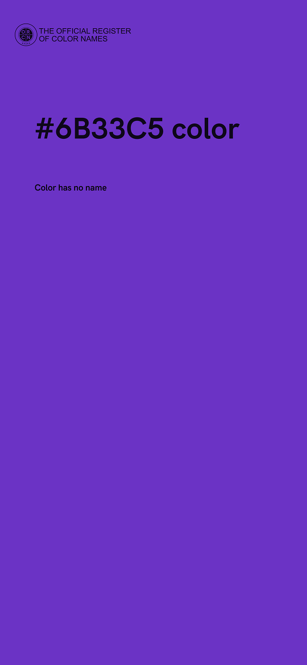 #6B33C5 color image