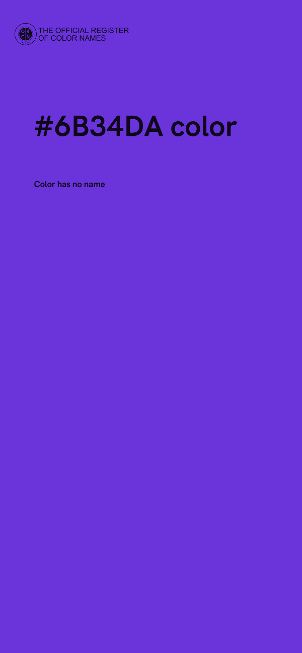 #6B34DA color image