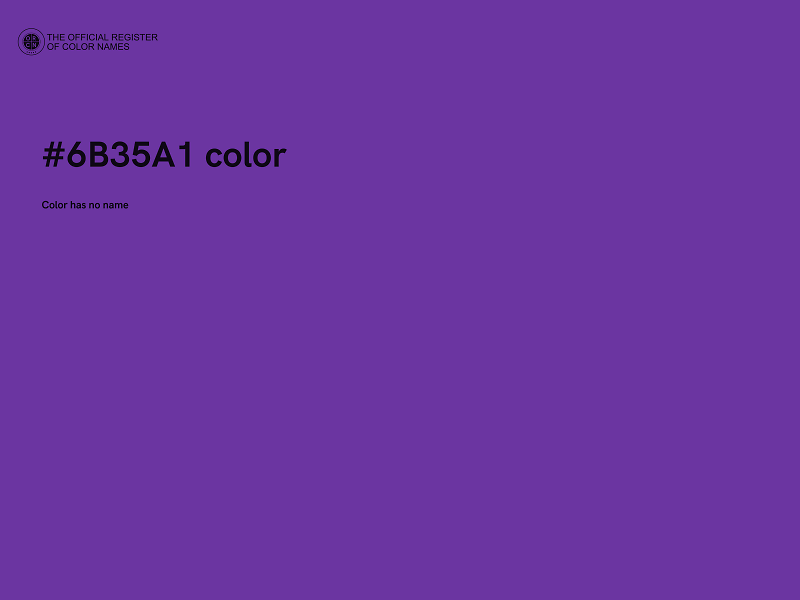 #6B35A1 color image