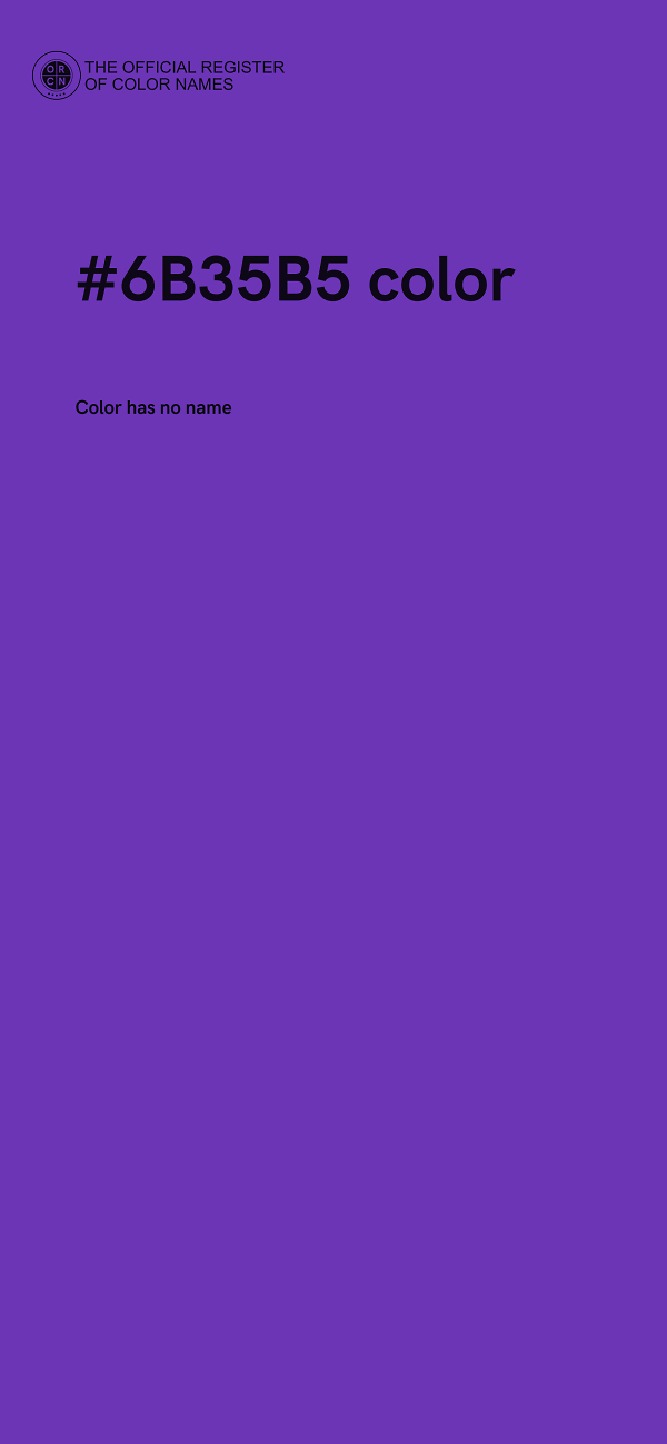 #6B35B5 color image