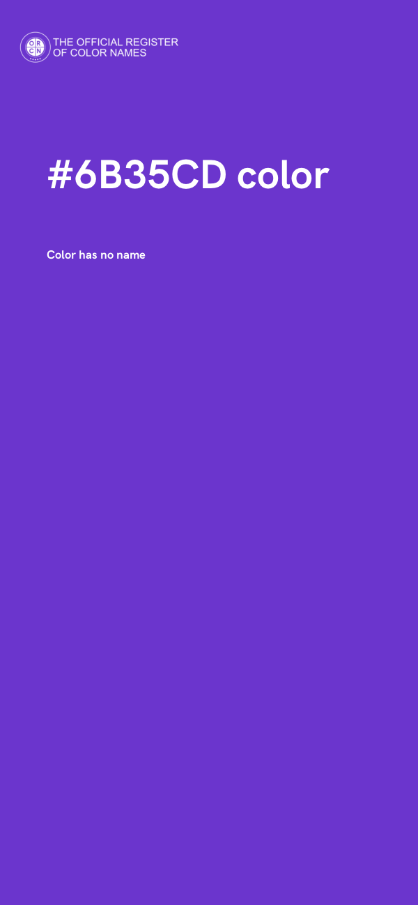 #6B35CD color image