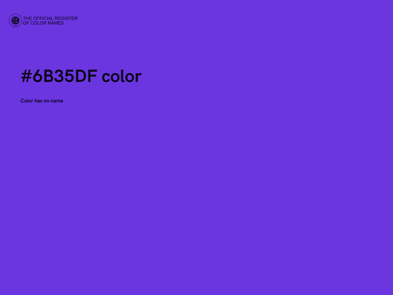 #6B35DF color image