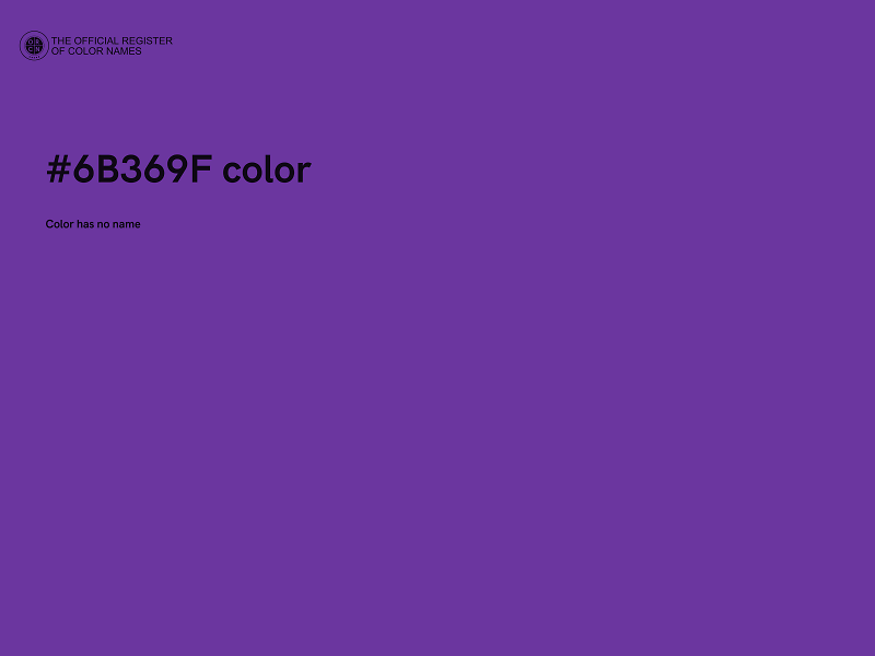 #6B369F color image