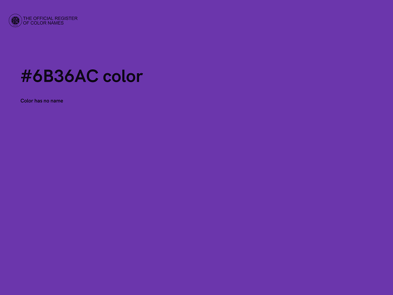 #6B36AC color image