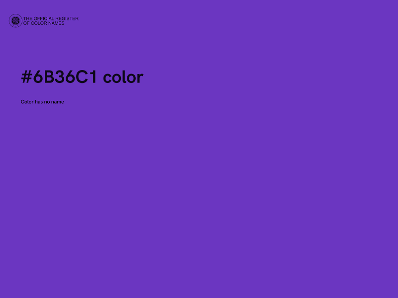 #6B36C1 color image