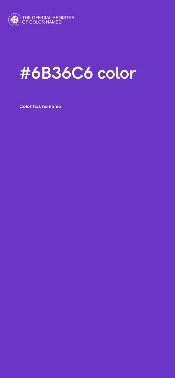 #6B36C6 color image