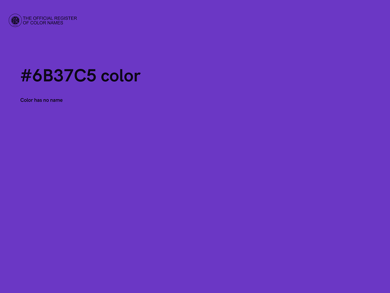 #6B37C5 color image