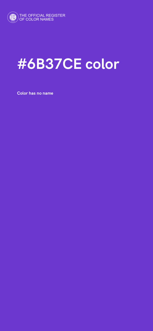 #6B37CE color image