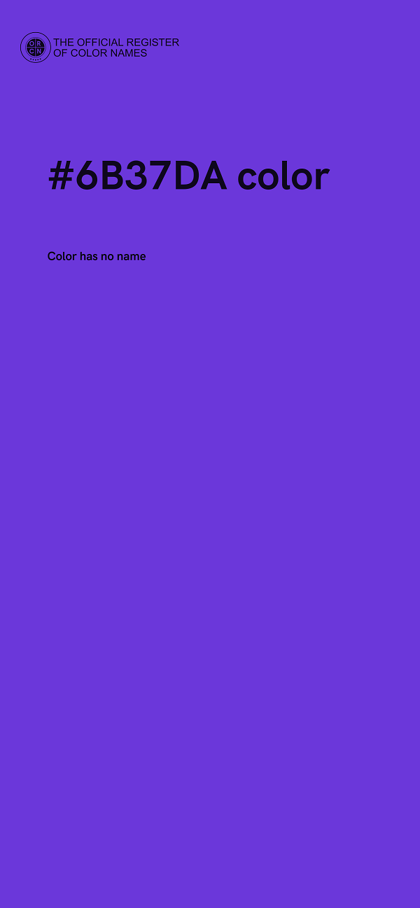 #6B37DA color image
