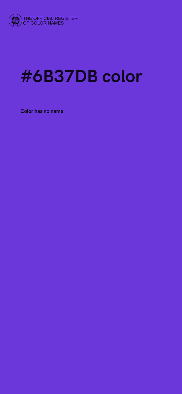 #6B37DB color image