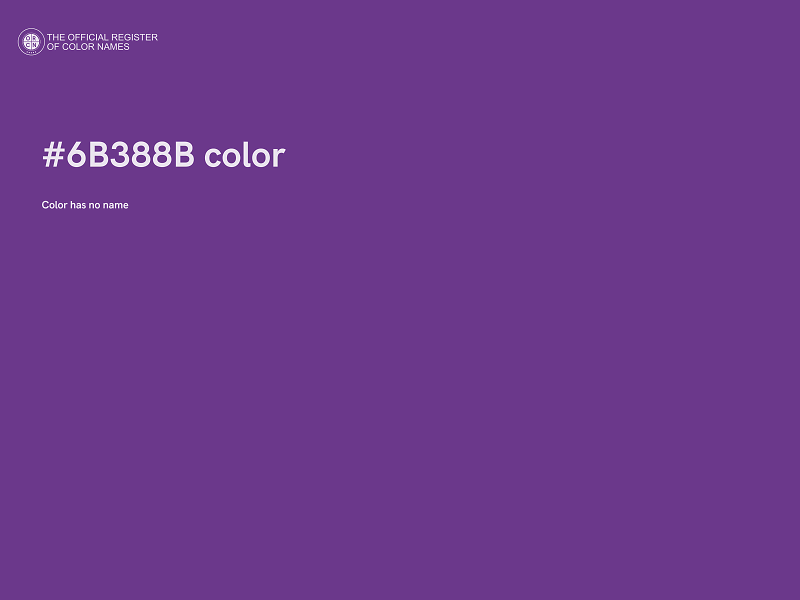 #6B388B color image