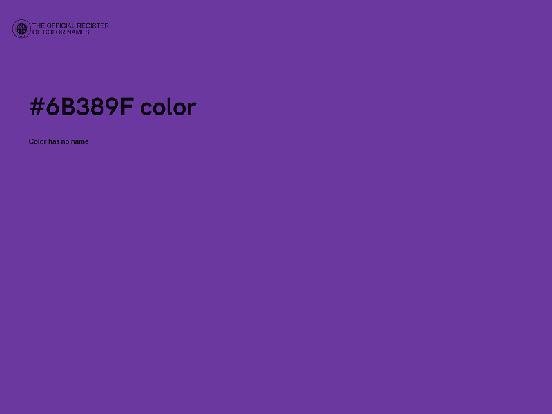 #6B389F color image