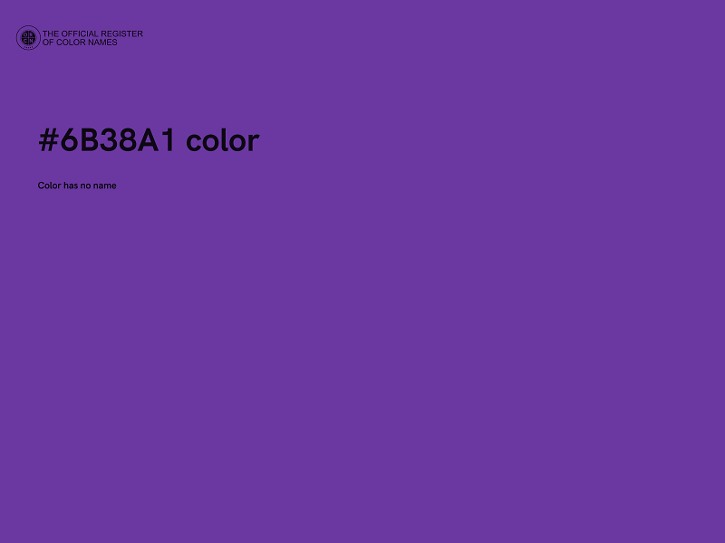 #6B38A1 color image