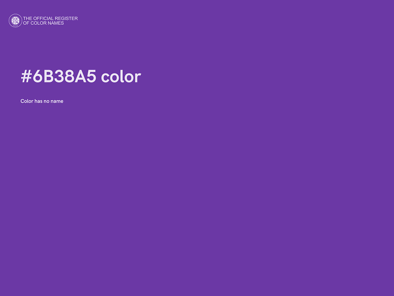 #6B38A5 color image