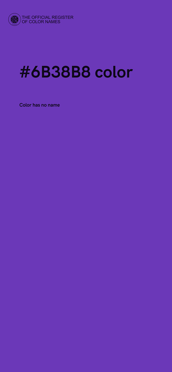 #6B38B8 color image