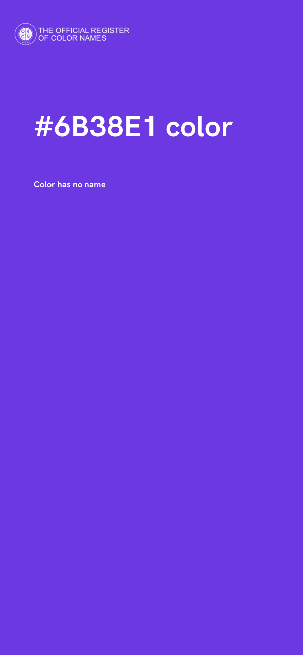 #6B38E1 color image