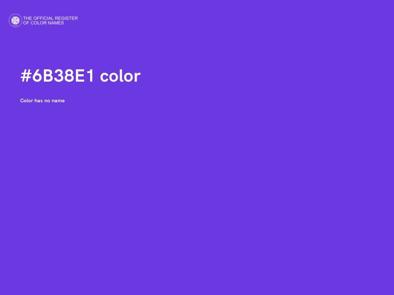 #6B38E1 color image