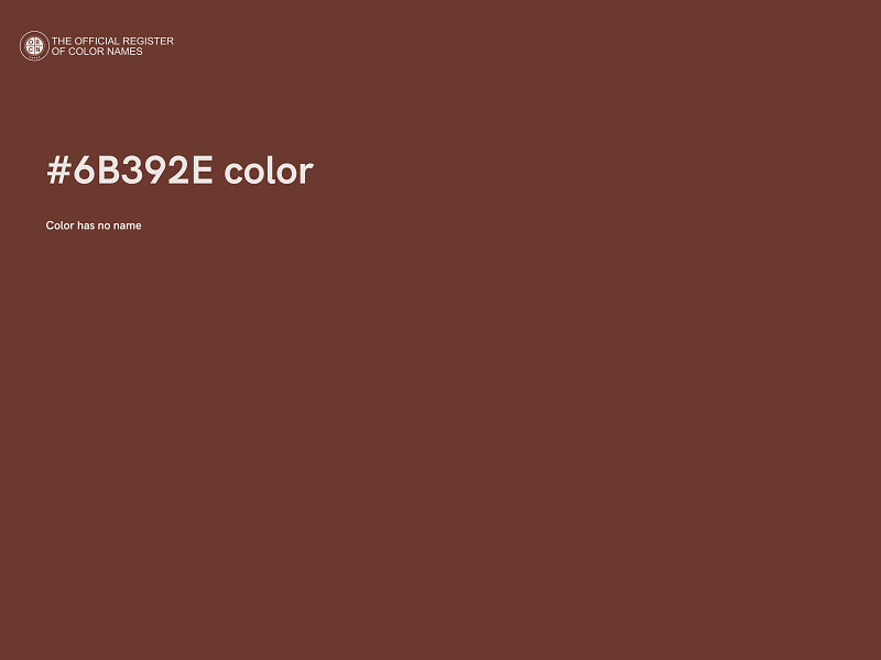 #6B392E color image