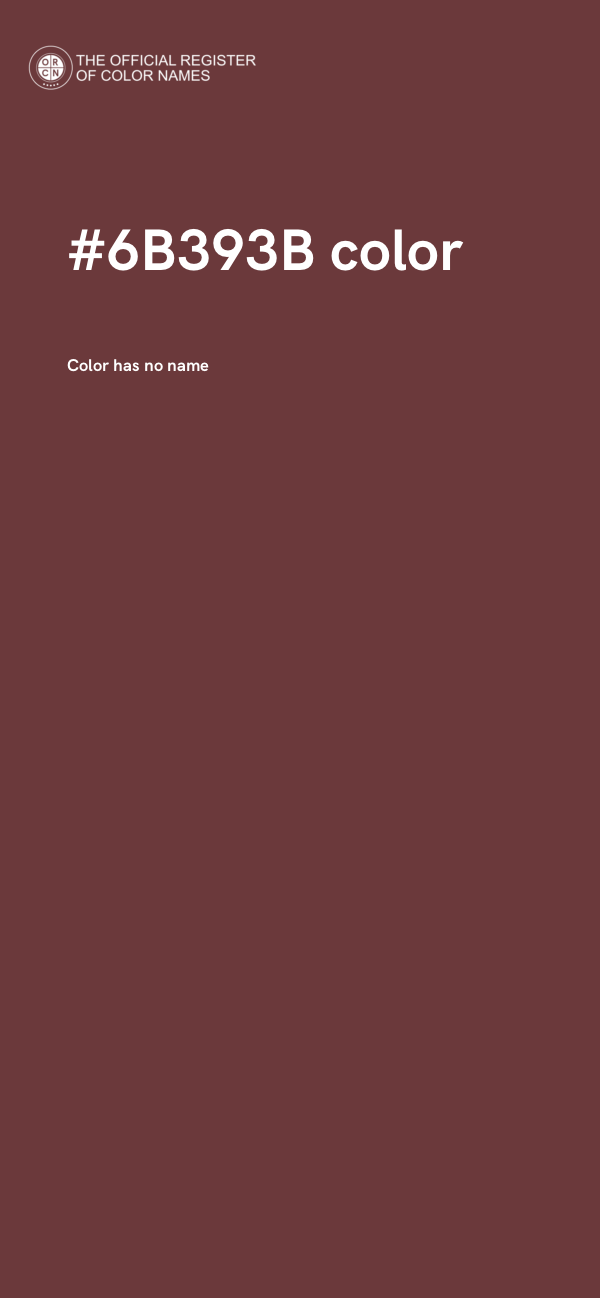 #6B393B color image