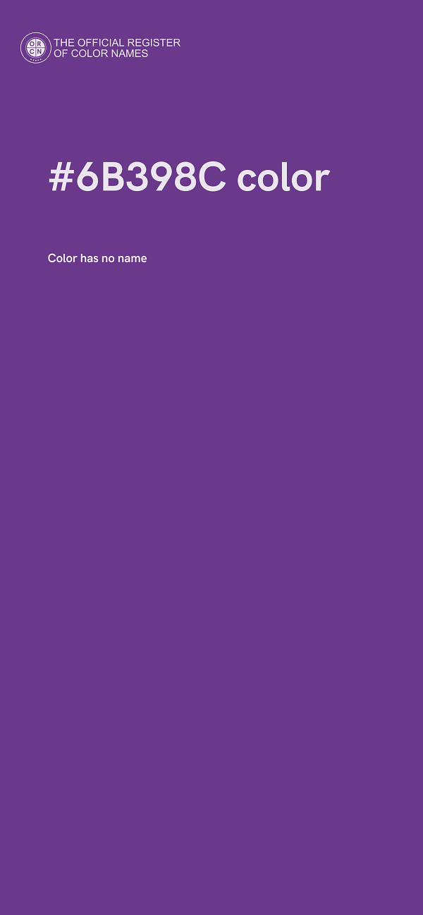 #6B398C color image