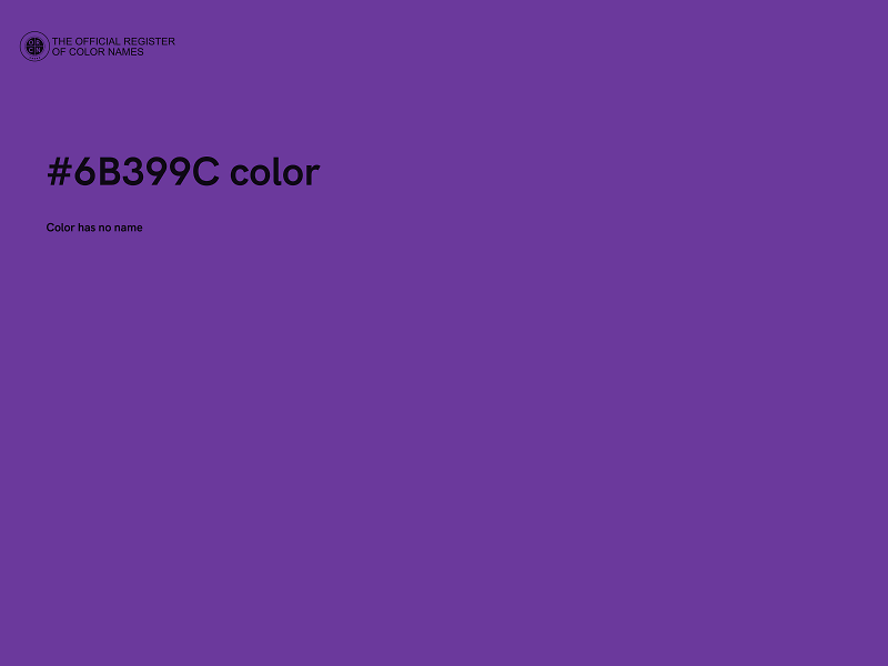 #6B399C color image