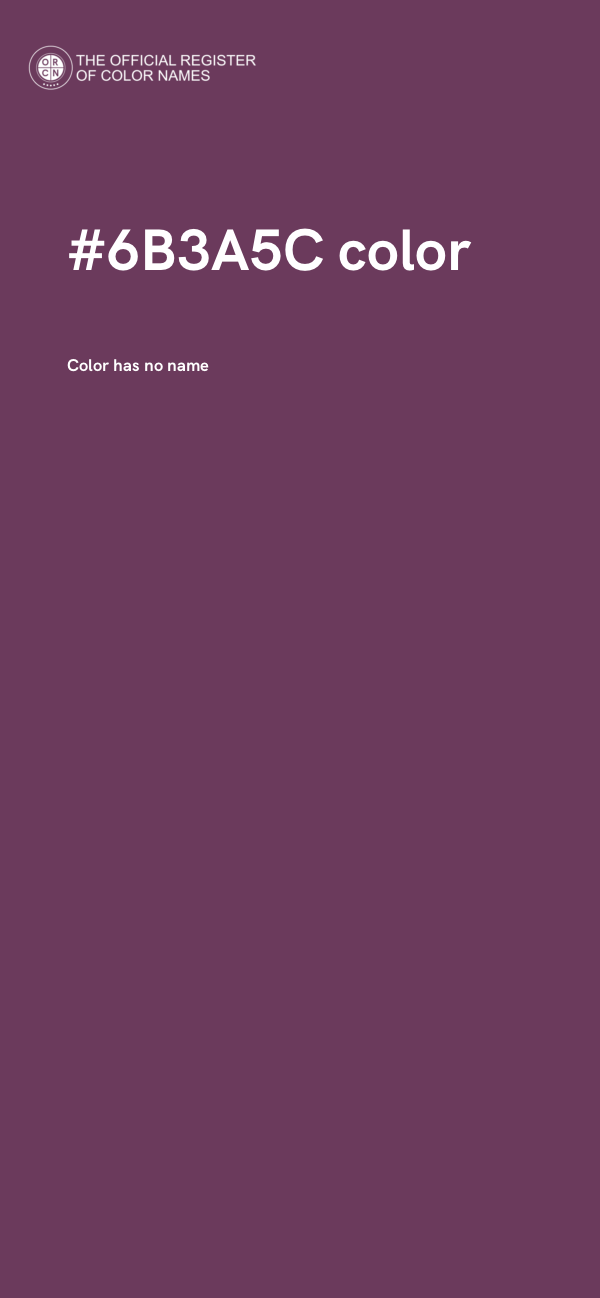 #6B3A5C color image
